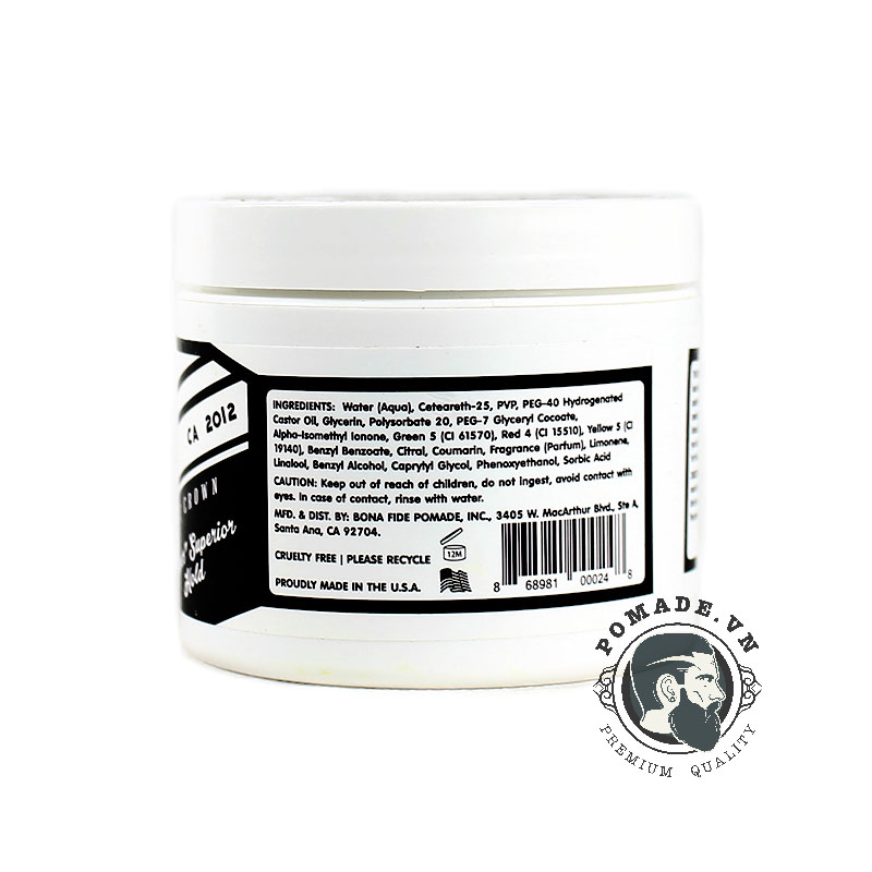 Bona Fide Pomade Original Hold 4 oz.